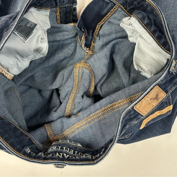 Y2K American Eagle Women’s Size 10 LONG Skinny Jeans Dark Wash Stretch #1217 - Picture 12 of 12